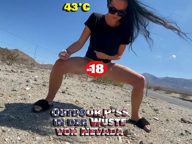 Nackt in der Wüste von Nevada, Natursekt unter glühender Sonne