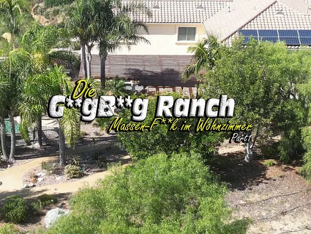 AO-Gangbang im Wohnzimmer der Ranch
