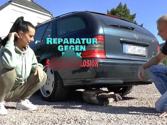 Reparatur gegen Fick: Sperma-Explosion