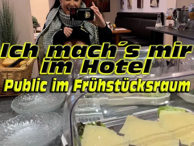 Frühstück im Hotel, mein Spiel mit mir selbst