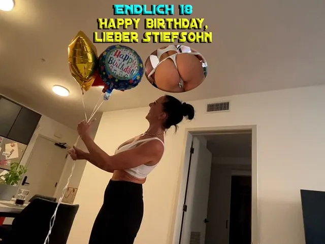 Geburtstagssex mit meinem jungen Stiefsohn