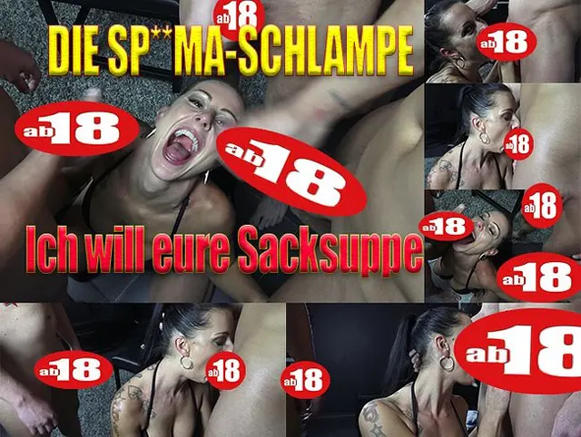 Sperma-Schlampe im Club: Drei Schwänze auf einmal