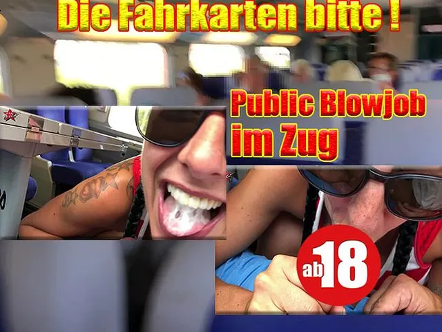Public Blowjob im Zug